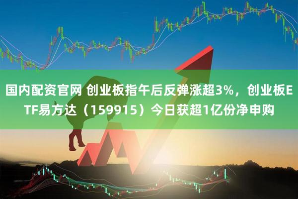 国内配资官网 创业板指午后反弹涨超3%，创业板ETF易方达（159915）今日获超1亿份净申购